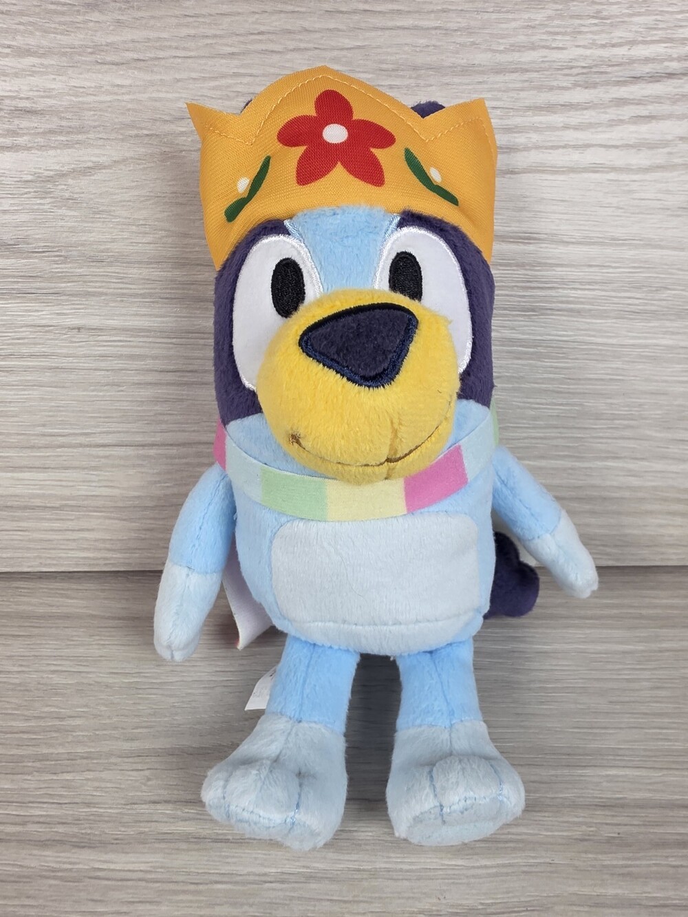 Princess Bluey Plush w Crown and Cape by Moose Toys Character SU16
